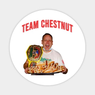 team  joey chestnut the king hot dog Magnet